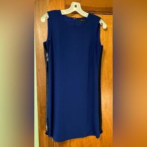 BCBG Royal Blue Mini Dress with Black Sequin Detail, Size XS- like new!